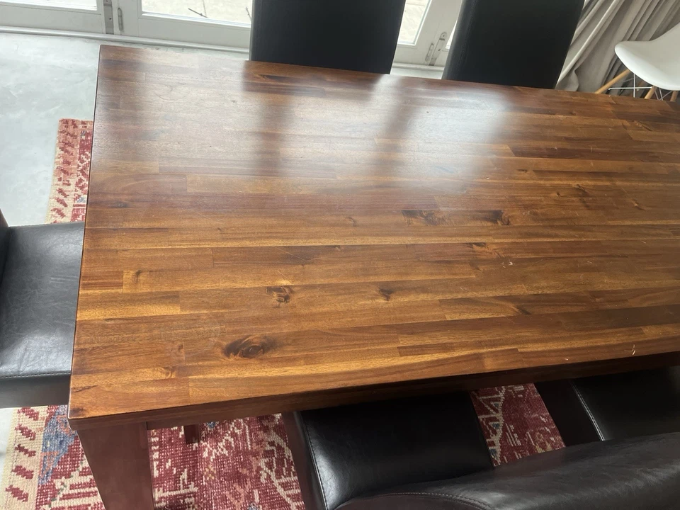 Dining Table and Six (6) Chair Set Dining Room Furniture - Image 2 of 4