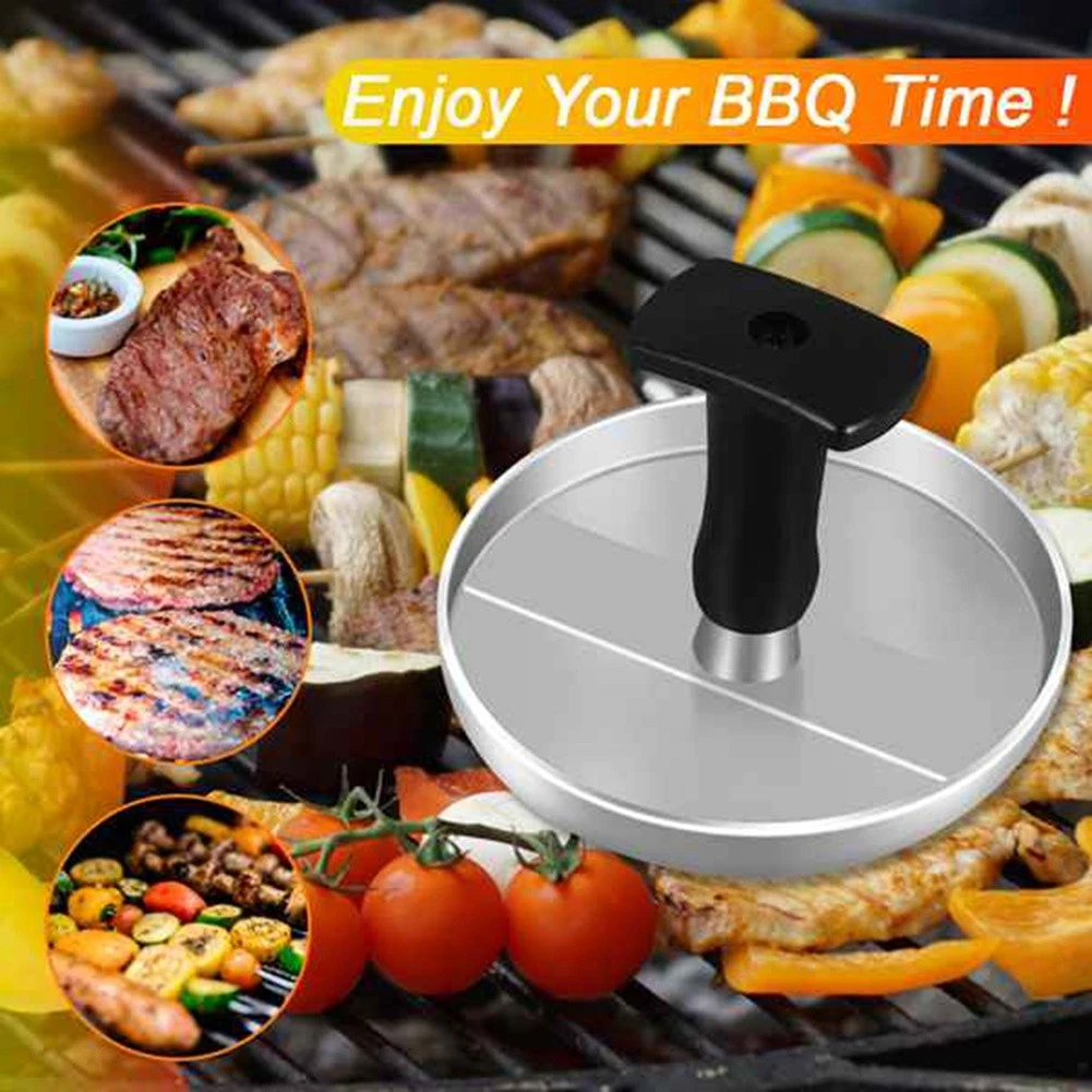 Burger Press 100 Patty Papers Set Grill Press Non-Stick Hamburger Mold with5564