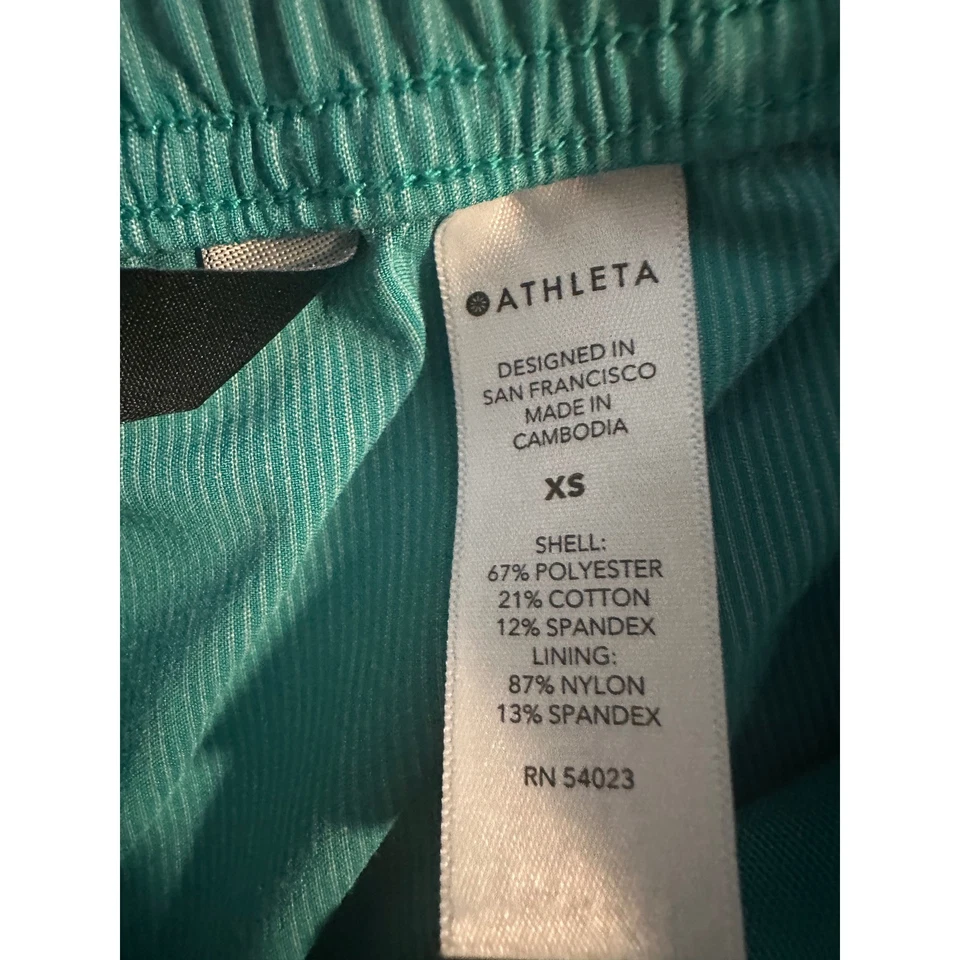 Athleta Marin 5" Board Shorts Womens XS Green Swim Shorts - Image 4 of 4