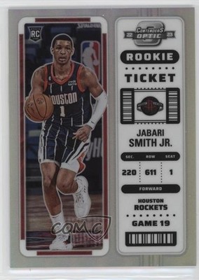 2022-23 Panini Contenders Optic Rookies Silver Prizm Jabari Smith Jr #6 RC 7iu
