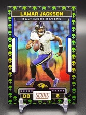 2023 Score SSP Lamar Jackson #188 Extraterrestrial Alien Case Hit RARE 🔥💥🔥