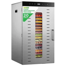 NutriChef 20 Shelf Commercial Food Dehydrator Machine with Digital Timer