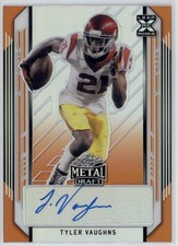 2021 Tyler Vaughns Leaf Metal Draft Orange  Auto  RC 1/7    #BA-TV1 (D853)