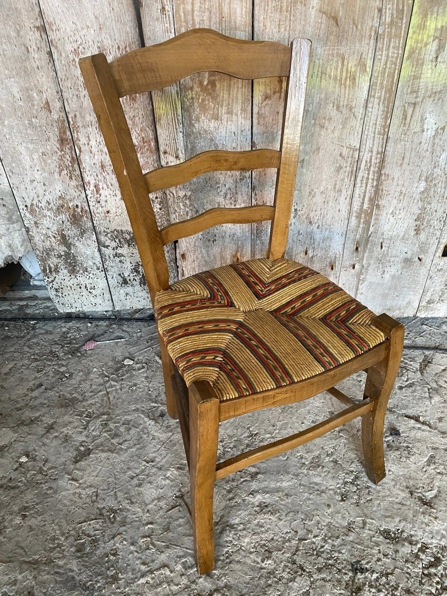 Chaise enfant en bois paillée vintage Vintage/Vintage Naturel