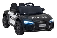 Audi R8 Police Electric Car For Kids With Remote Control EVA Tyre LED CAR