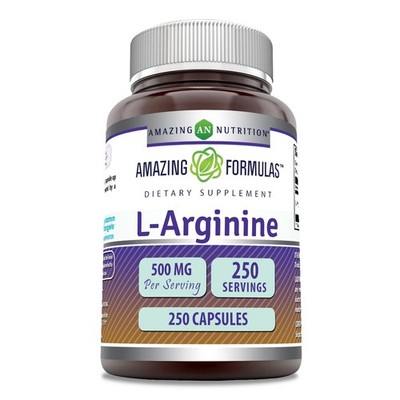 Amazing Formulas L-Arginine Supplement | 500 Mg | 250 1 Count (Pack of 1)