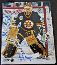 ANDY MOOG SIGNED 8X10 MATTE PHOTO BOSTON BRUINS (B) COA