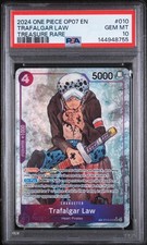 Trafalgar Law One Piece 2024 OP07 500 Years/Future Treasure Rare TR 010 PSA 10