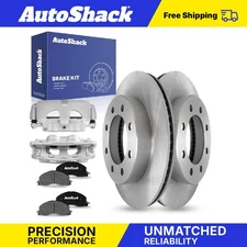 Front Brake Rotors Ceramic Pads Calipers for 2009-2018 Ram 2500 3500 6.7L