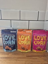 Love Corn Crunchy Corn Snack Variety Pack Sea Salt Cheddar Sweet & Salty 115g x6