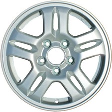 15x6 5 Double Spoke Alloy Wheel Painted, Textured Sparkle Silver 560-63842