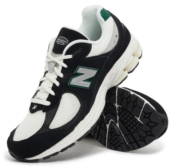 Mens New Balance 2002R Black Green Athletic Running Sneakers Shoes Size 11.5 GUC New Balance 2002R Black Marsh Green for Sale | Authenticity  main image 2