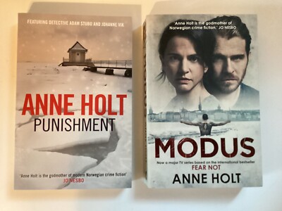 Anne Holt Mystery Bk Lot of 2 MODUS Series Fear Not & Punishment