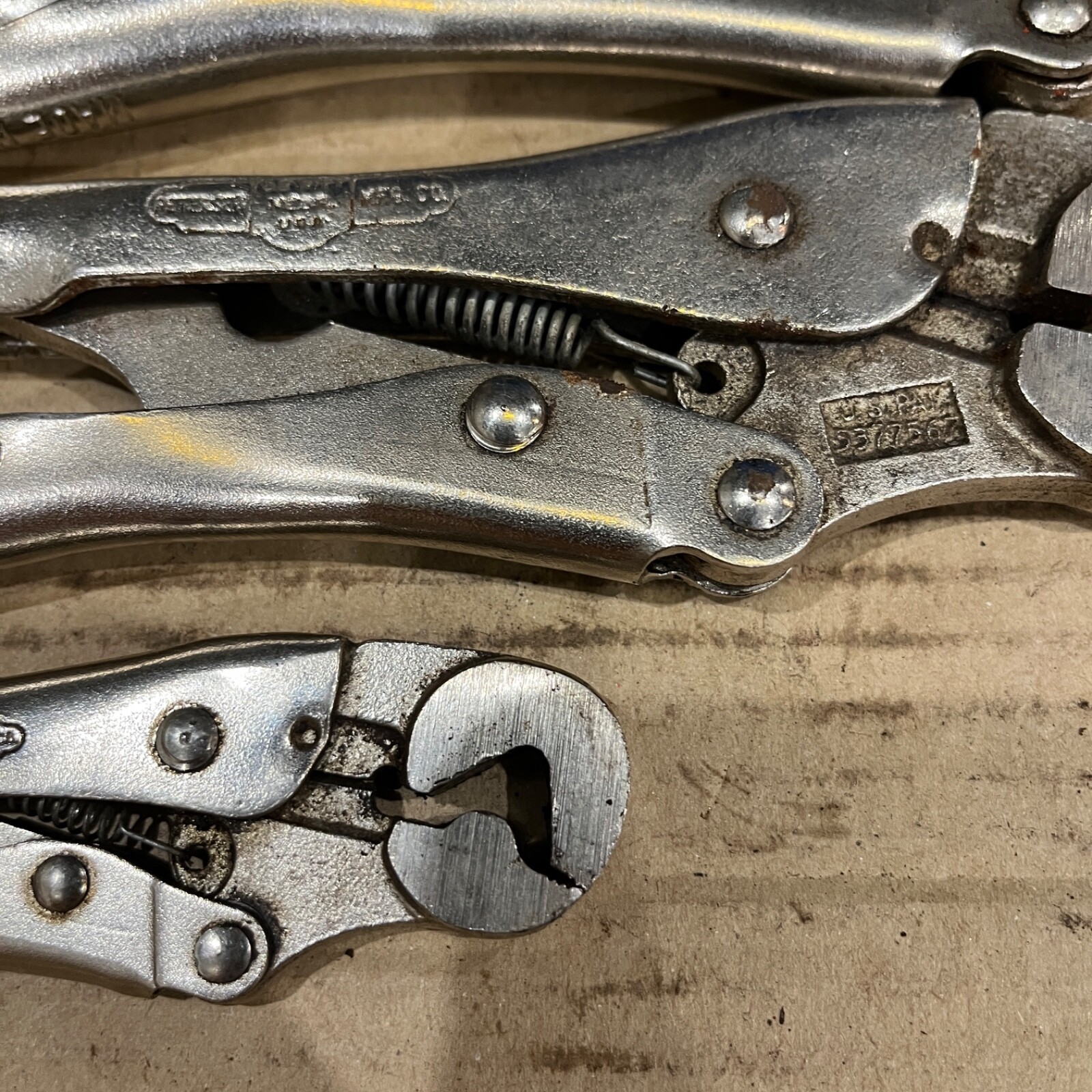 Dewitt Petersen Vise Grip Set of 3 Locking Nut Removal Pliers 10LW 7LW & 4LW a eBay