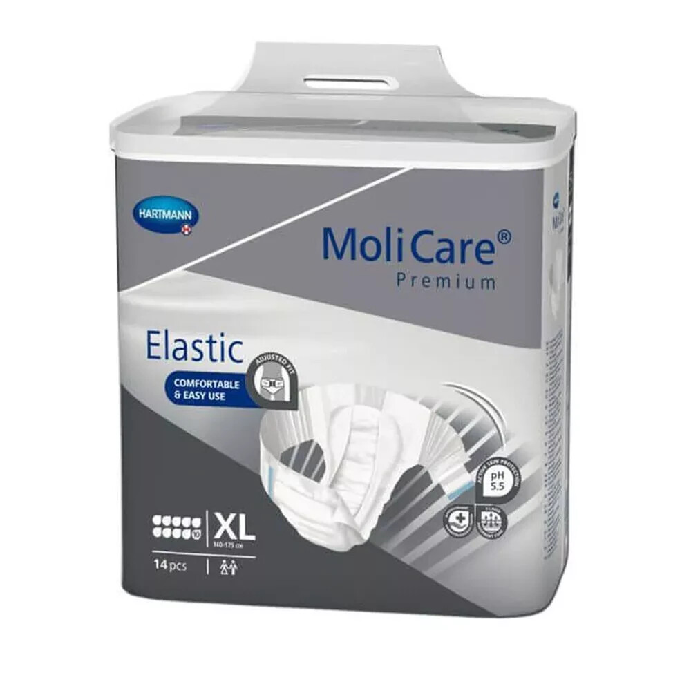 14 MoliCare Premium Elastic Incontinence Briefs Pants 10 Drops XL Unisex