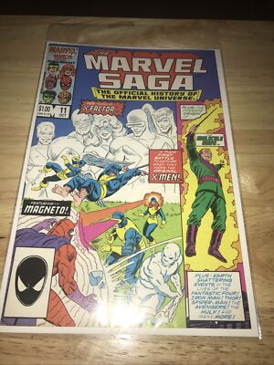 MARVEL SAGA #11  OFFICIAL HISTORY OF THE MARVEL UNIVERSE Bagged And Boarded