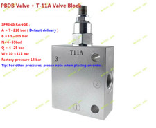 Pressure Reducing Valve PBDB +Valve Block Threaded Cartridge Hydraulic Valve 1PC