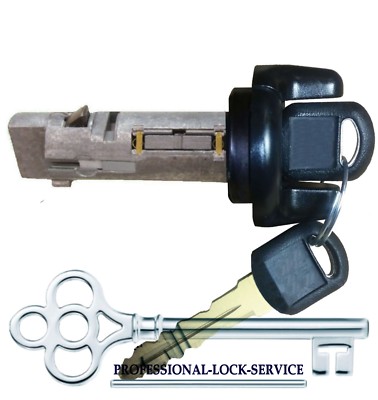 Chevy GMC Suburban 73-78 Ignition Switch Lock Cylinder Tumbler 2 Keys Black