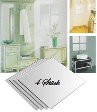 4 Pezzi Piastrelle a Specchio Specchio Adesivo Piastrelle a Specchio 30 x 30 cm Set 4 Pezzi Specchio