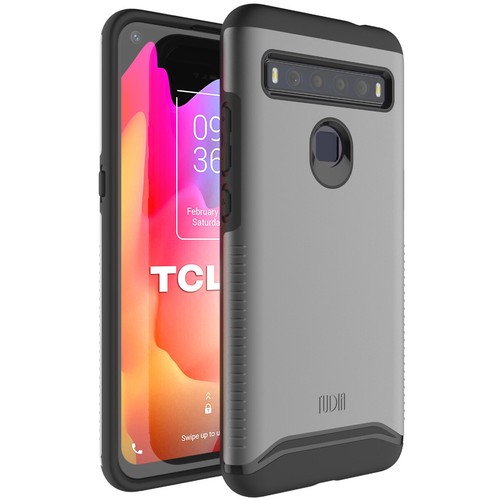 TUDIA Slim-Fit MERGE Dual Layer Protective Cover Case for TCL 10L - Picture 5 of 50