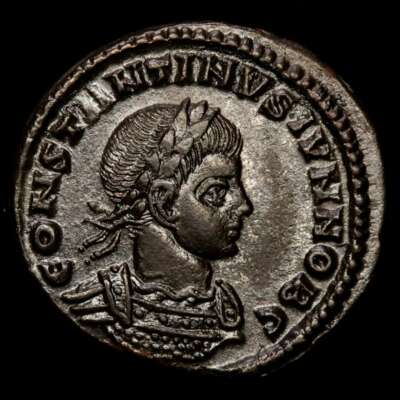 Lucernae Constantine Ii Ae Follis Caesarvm Nostrorvm Vot V Aqt Rome 321 Ad Ebay