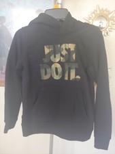 Nike Kids' Sportswear Aop Black Hoodie Big Boy Size S NWT 