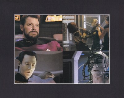 8X10 Matted Print Picture Star Trek Next Generation: Best of Both Worlds