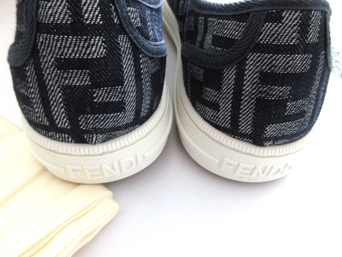 Fendi Men's Domino FF-Denim Low Top Sneakers US 11 UK 10 | eBay
