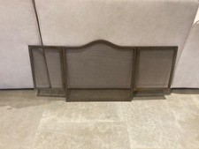 Pare feu cheminé ancien en metal 3 vantaux