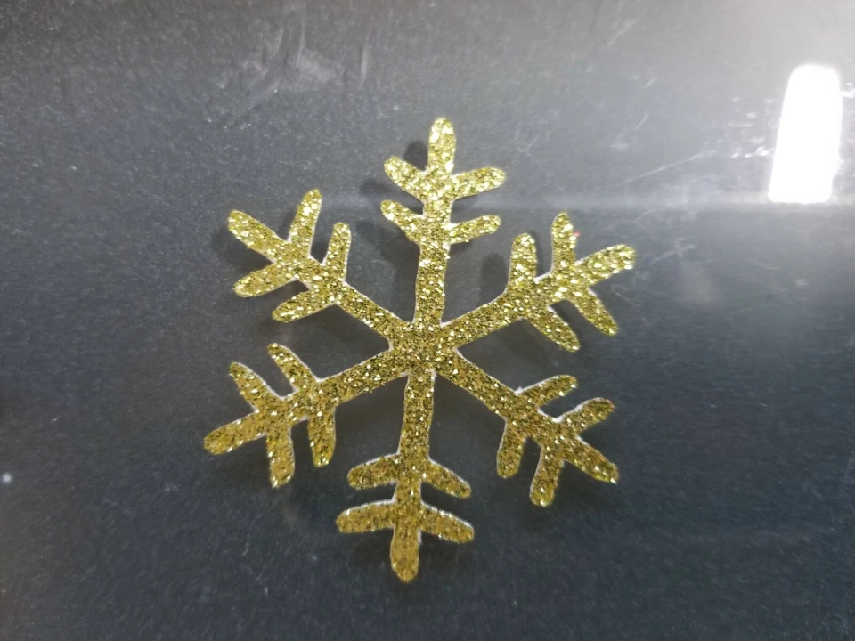 Campanas de Navidad Copo de Nieve Reno Brillo Cupcake Decoración para Pasteles Foto 4 de 4