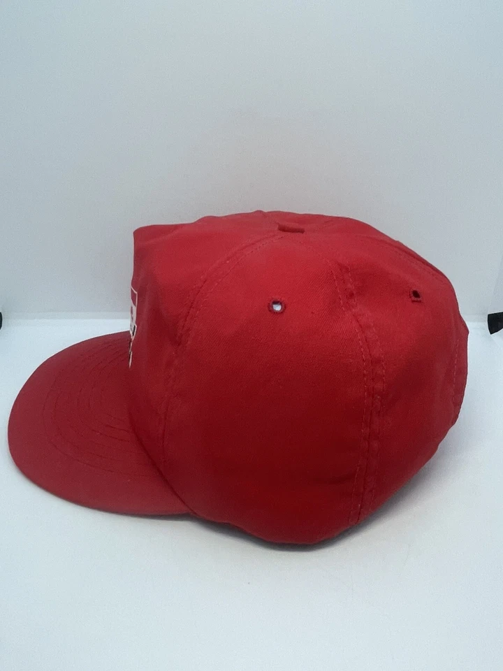 Boné caminhoneiro vintage Nascar 1980’s Dentyne Racing quadriculado Joe Nemechek - Imagem 2 de 4