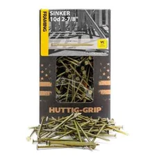 Huttig Grip 10d Framing Sinker Nails 2-7/8 Vinyl Coated HGN10CSKR5 5 lb 525 pcs