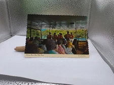 Kauai Hawaii HI Postcard Wailua River Boat Ride-Kauai c1960's Vintage Boat Trip