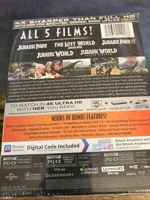 Jurassic World: 5-Movie Collection (Ultra HD) for sale online | eBay