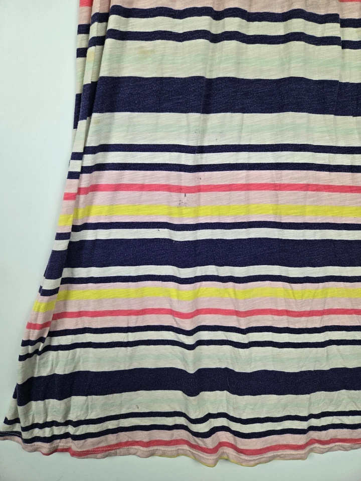 Maxi Falda Cherokee Niñas M 7/8 Multicolor Rayas Estampada Cintura Elástica Pull On Foto 3 de 4