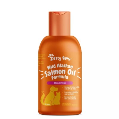 Skin & Coat Support Wild Alaskan Salmon Oil Formula for Cats and Dogs - 8 fl oz
