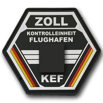 ZOLL, Kontrolleinheit Flughafen, KEF, Aufnäher, Patch -Neu-