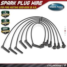 6pcs Spark Plug Wire Sets for Ford Mustang 20...