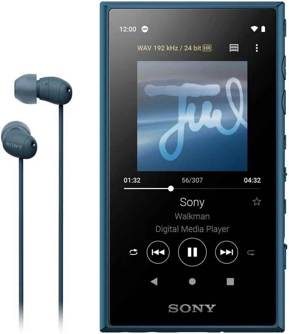 SONY Walkman A Series 16GB NW-A105HN Blue with L Earphone