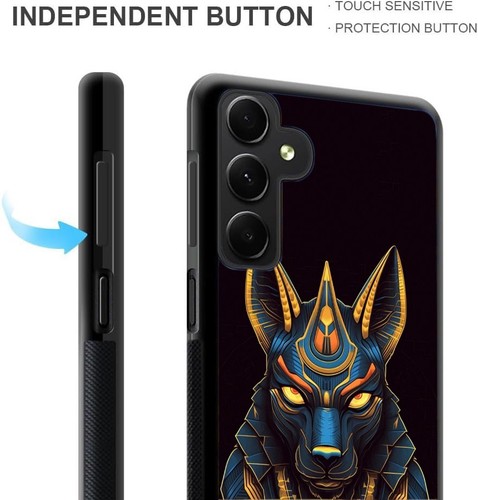 Anti scratch Cover art work anubis god For Samsung A15 A16 S23 S24 S25 Ultra FE - 第 23/25 張圖片