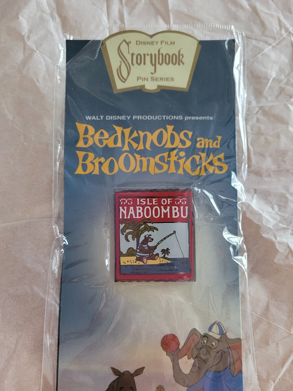Disney Storybook Series Bedknobs & Broomsticks Isle of Naboombu Pin NIP