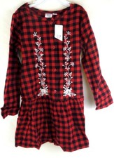 GAP KIDS Embroidered Plaid Dress Reg. XS. (#374571) NWTags
