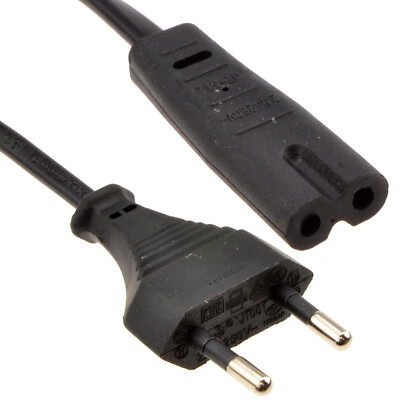 2 Pin Eurostecker auf 8 Stück 8 C7 Stecker Kabel Netz Strom TV Kabel 6 Fuß 1,8 m