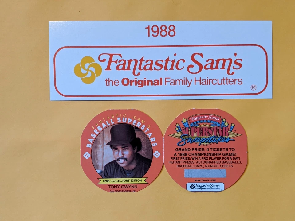U Pick - 1988 Fantastic Sam's - Uncut Squares and Regular Discs - Image 4 of 4