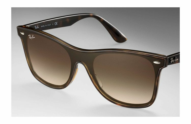 Ray-Ban Blaze Wayfarer Unisex Square Sunglasses - Tortoise Frame with Brown  Gradient Lens for sale online | eBay