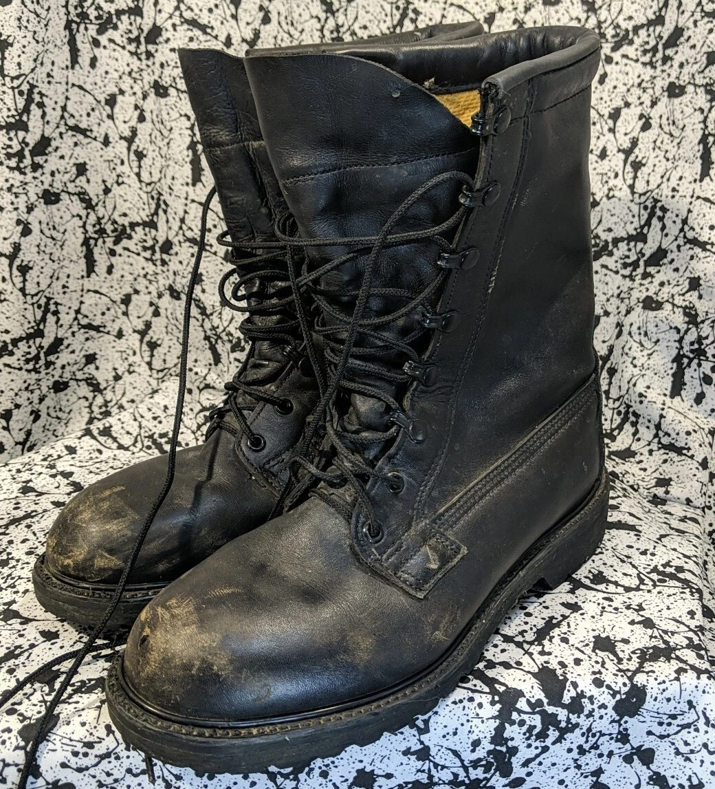 Vibram steel toe cheap boots military