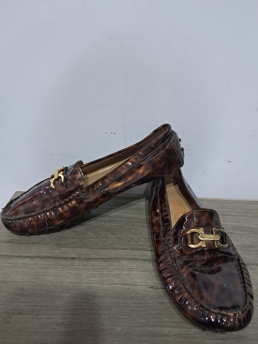 Salvatore Ferragamo Womens Driving Loafer Sz 6.5 M Brown  display picture 1