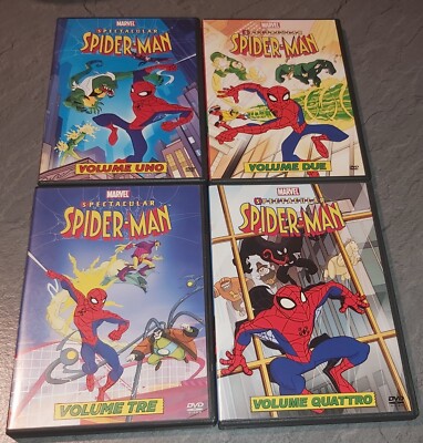 SPECTACULAR SPIDERMAN VOLUME 1 2 3 UND 4 DVD ERSTE STAFFEL KOMPLETT 