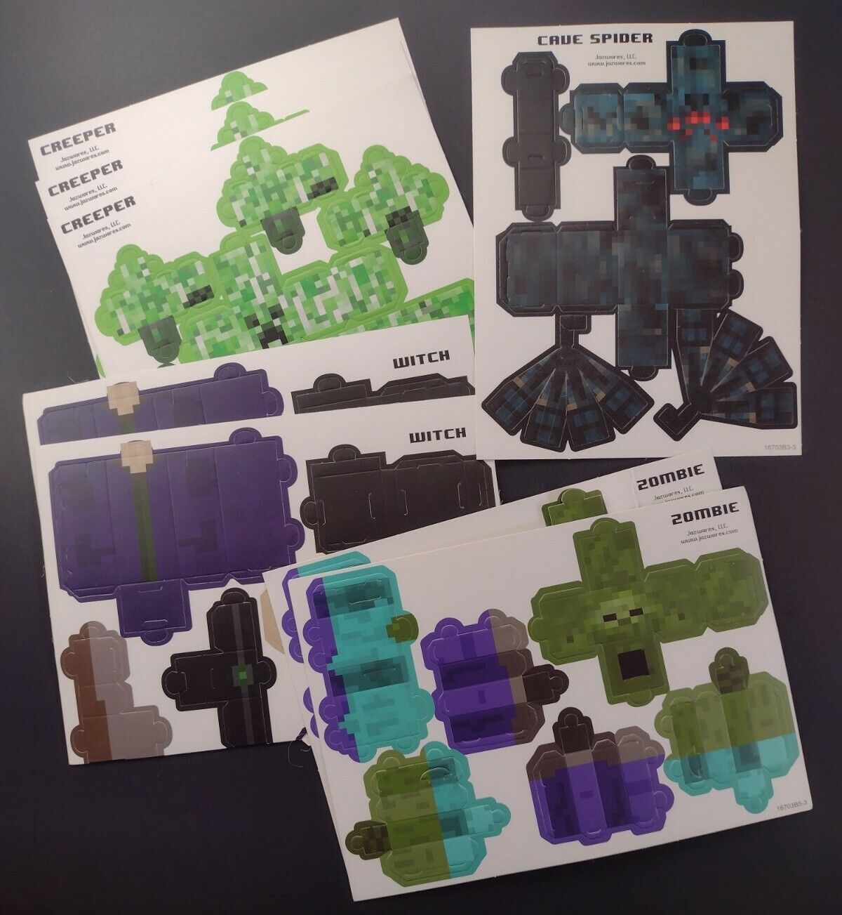 Minecraft Paper Craft - Overworld Hostile Mobs – Partytoyz Inc