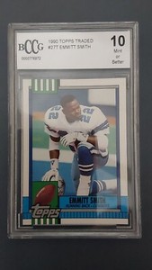 Emmitt Smith 1990 Topps Traded #27T BGS 10
